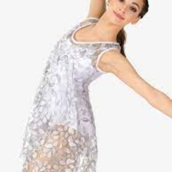 DOUBLE PLATINUM Womens Performance Floral Tank Babydoll Dress - Picture 1 of 2